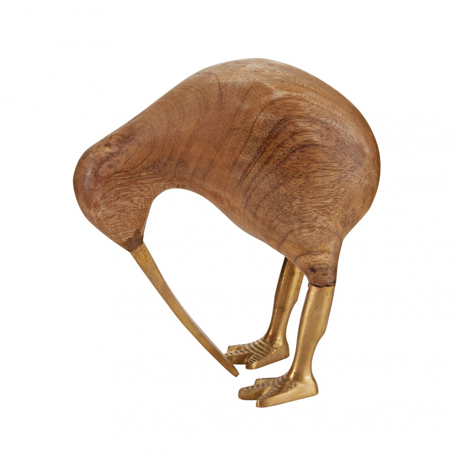 Kerzenhalter Wood & Brass Kiwi Dimond Home