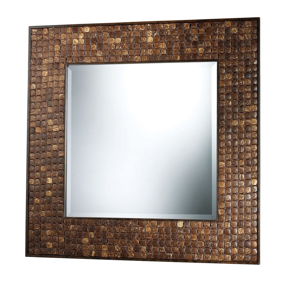 Spiegel Carrick Mirror In Coconut Shell Dimond Home