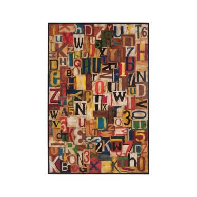 Wand-Dekor-Typographic-Collage