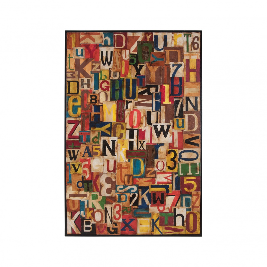 Wand-Dekor Typographic Collage Guild Master