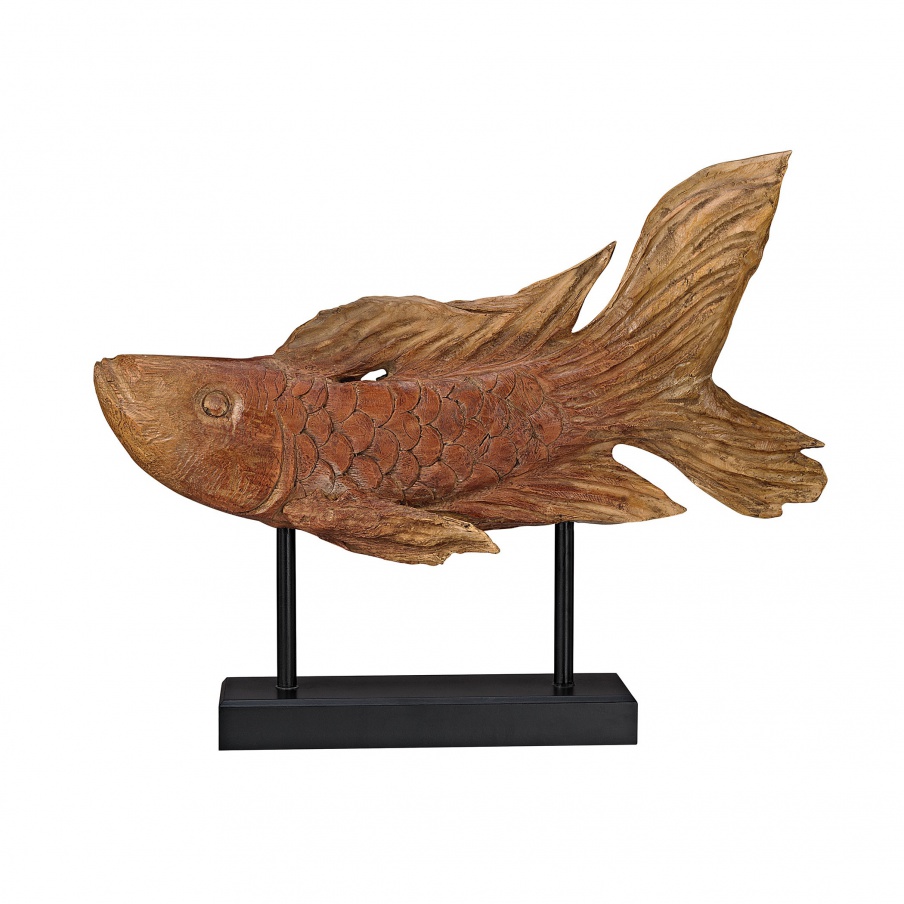 Statuette Ryukyu Fish Sculpture Guild Master