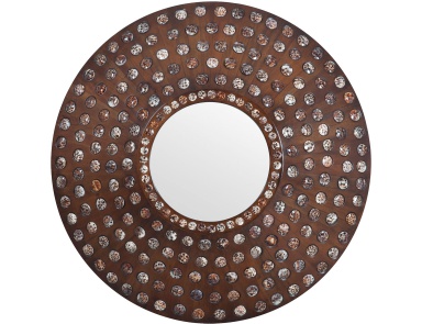 Wall Heritage Round Mirror In New Stain Signature Guild Master
