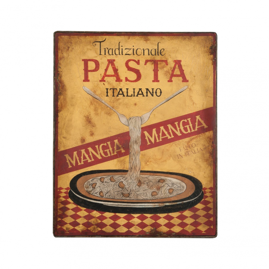 Wand-Dekor-Metal Pasta Sign Guild Master