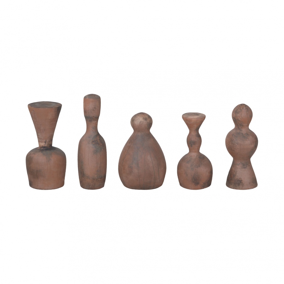 Zubehör Terra Cotta Artifacts II In Aged Terra Cotta - Set of 5 Guild Master