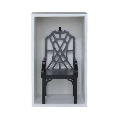 Bild Garden Chair Shadow Box In Grain De Bois Noir