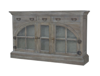 Sideboard Farmhouse China Anrichte In Waterfront Stain Grey And White Wash Guild Master