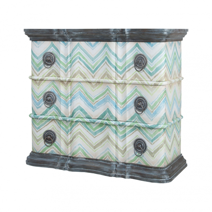 Kommode Classic Harmony Chest Waterfront In Stain Grey No.4 And White Wash Guild Master