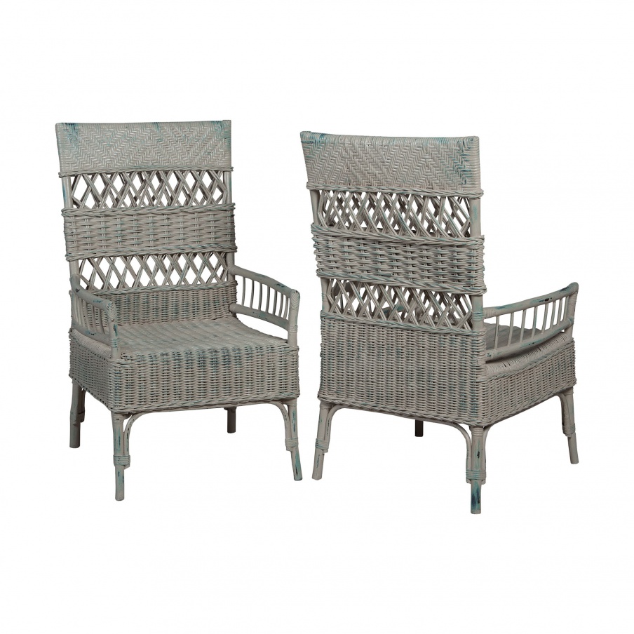 Sessel Woven Rattan Arm Chairs Guild Master
