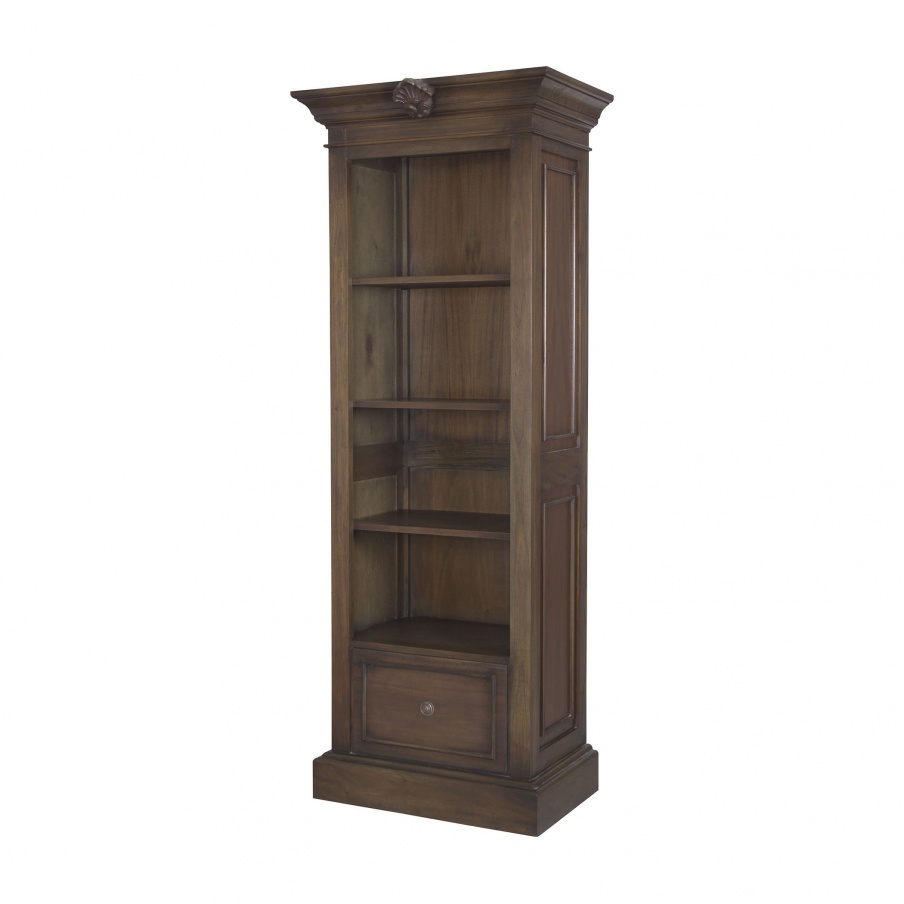 Schrank French Rococo Open Single Cabinet In Woodlands Stain Guild Master