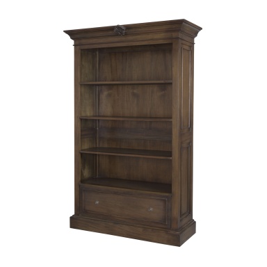 Schrank French Rococo Open Double Cabinet In Woodlands Stain