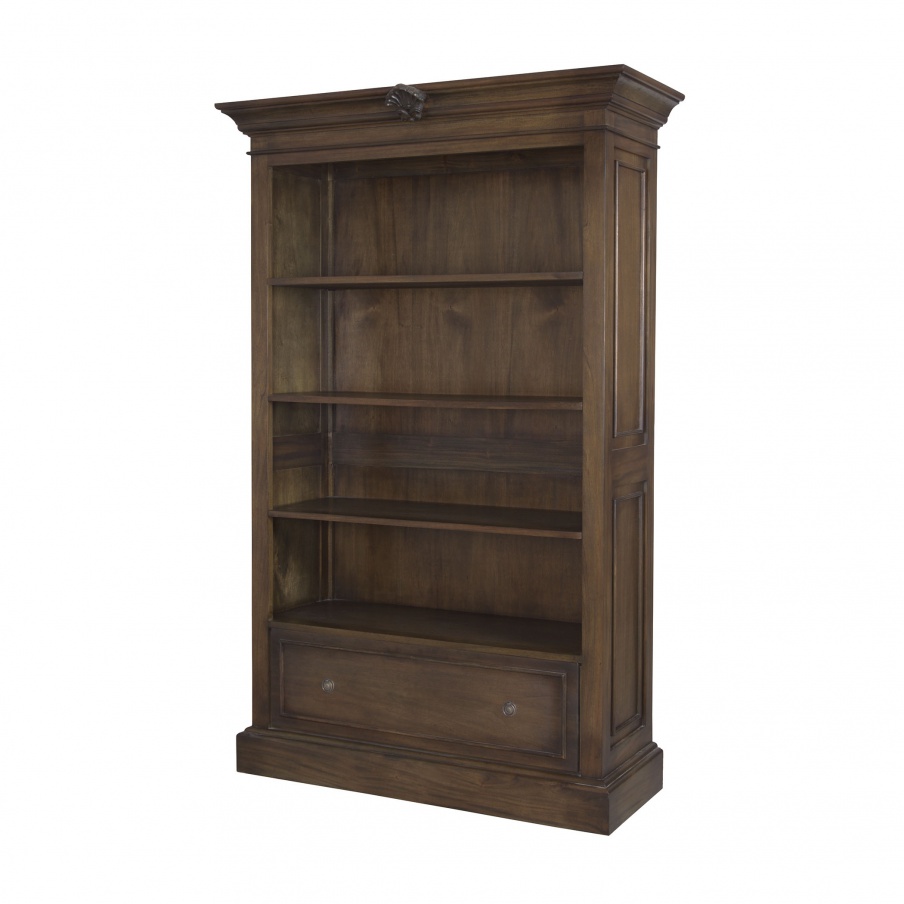 Schrank French Rococo Open Double Cabinet In Woodlands Stain Guild Master