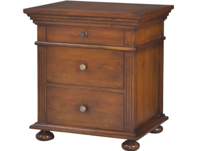 Nachttisch Nacht 3-Drawer Nightstand In Woodlands Stain Guild Master