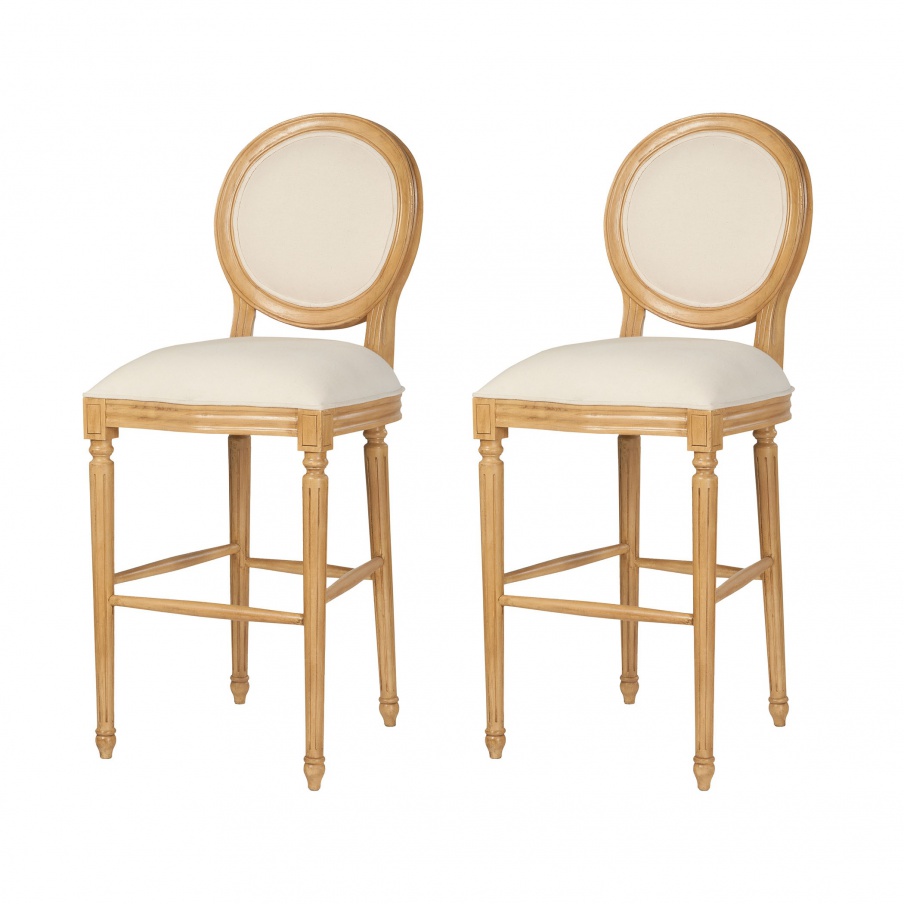Sessel Allcott Bar Stool In Artisan Stain Clean - Set of 2 Guild Master