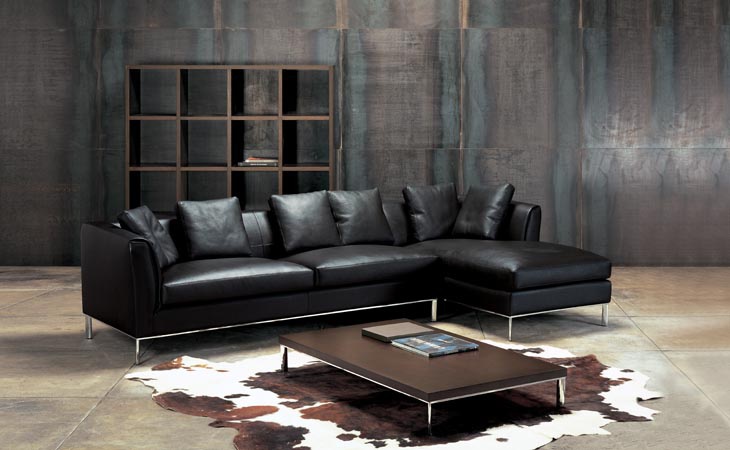 Sofa in Leder - / Textil Polsterung, ACADEMY - Valdichienti
