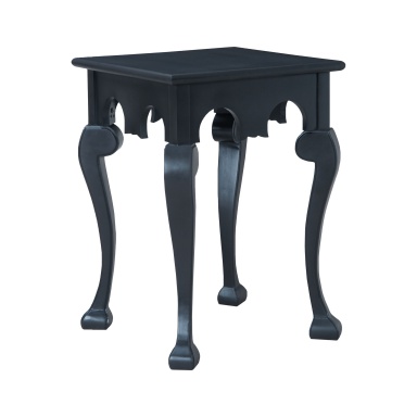 Tisch Manor Cabriole Side Table In Grain De Bois Noir