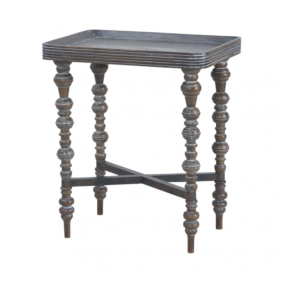 Tisch Heritage Accent Table In Heritage Grey Stain Guild Master