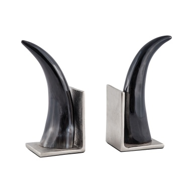 Zubehör Abilene Natural Horn Bookends - Set of 2