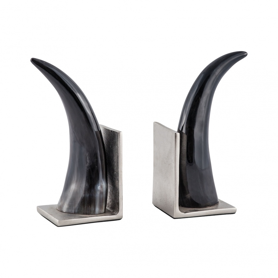Zubehör Abilene Natural Horn Bookends - Set of 2 Guild Master
