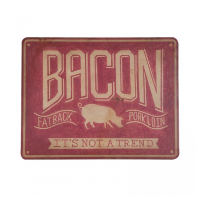 Bild Vintage Sign Bacon