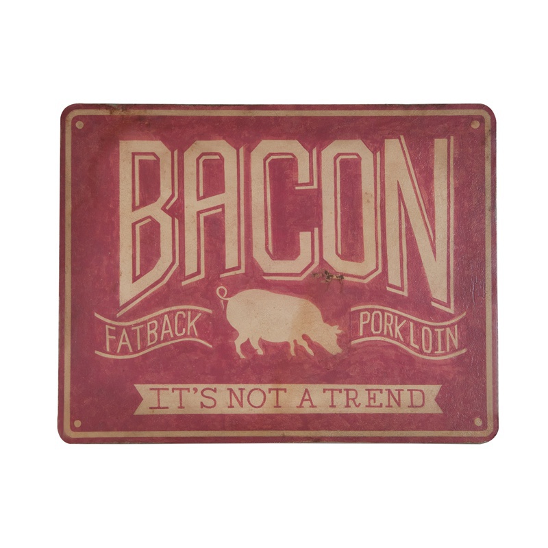 Malerei Bacon Vintage Sign Guild Master