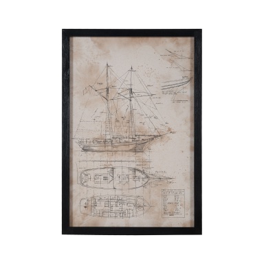 Wand-Dekor-Naval Architecture