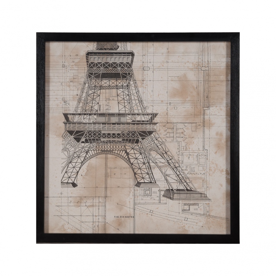 Wand-Dekor Eiffel Tower Guild Master