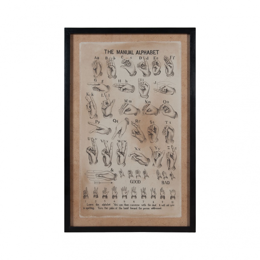Wand-Dekor-The Manual Alphabet Guild Master