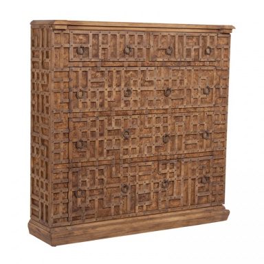 Kommode Zurückgeforderter Wood Chest Wall