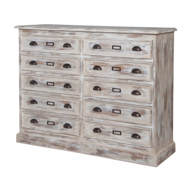 Kommode European Farmhouse 10-Drawer Dresser