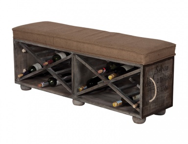 Chaiselongue Lg Wine Crate Ottoman Guild Master