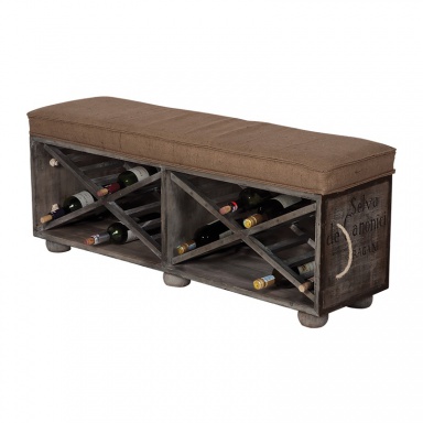 Chaiselongue Lg Wine Crate Ottoman