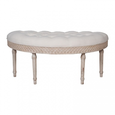 Bench Curved Upholstered Bench