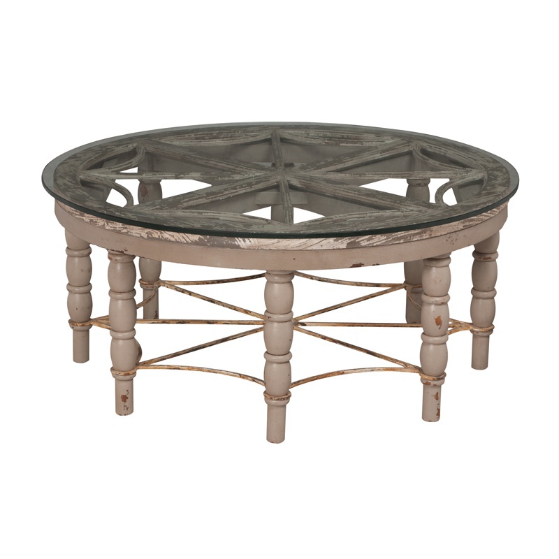 Tisch Artifacts Round Cocktail Table Guild Master