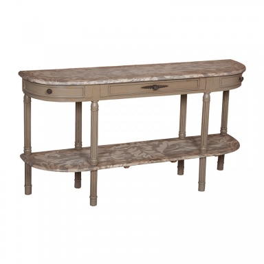 Tisch Fluted Demilune