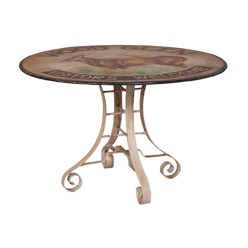 Tisch 46" Metal Breakfast Table Guild Master
