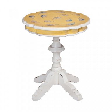 Tisch Portuguese Tile Accent Table
