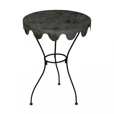 Tisch Metal Wine Country Side Table
