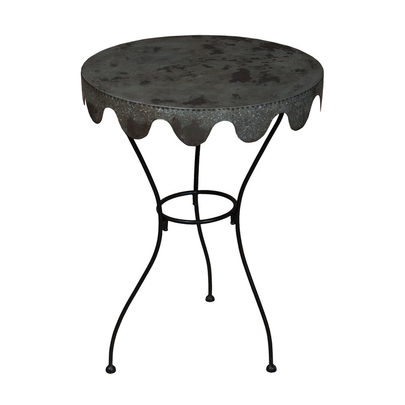Tisch Metal Wine Country Side Table Guild Master