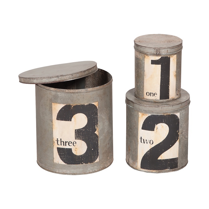 Aufbewahrungsbox Round Metal Nesting Tins Guild Master