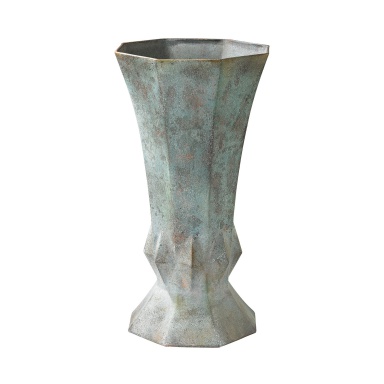 Vase Geometric Vase Patina