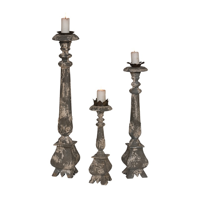 Kerzenhalter Carved Candle Stands Guild Master