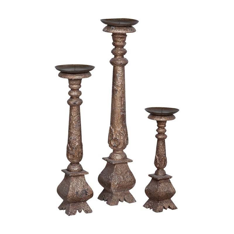 Kerzenhalter Carved Candle Stands Guild Master