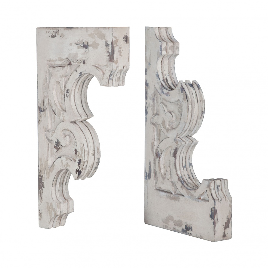 Zubehör Carved Fleur-De-Lis Corbels - Set of 2 Guild Master