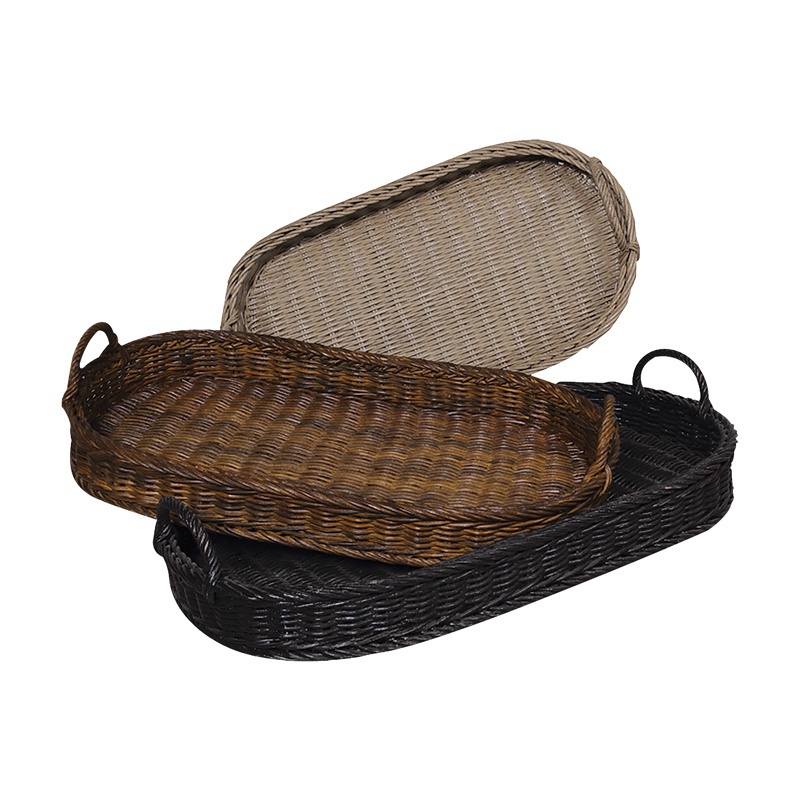 Tablett Oval Rattan Trays Guild Master