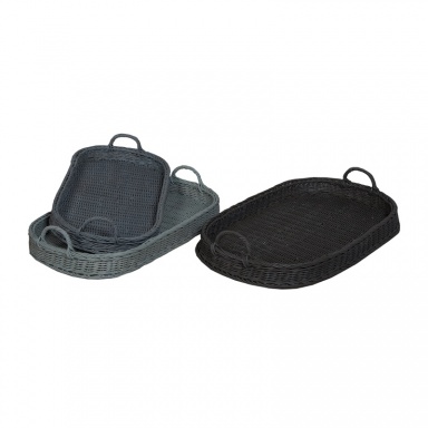 Tablett Oval Rattan Trays