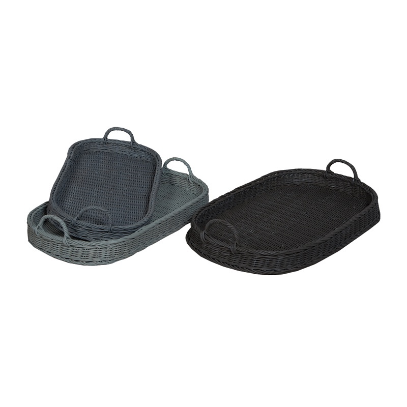Tablett Oval Rattan Trays Guild Master