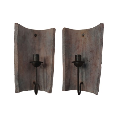 Zubehör Terra Cotta Tile Candle Sconce