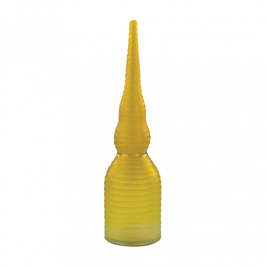 Schiff Erlenmeyer Hand-Cut Glass Finial Guild Master
