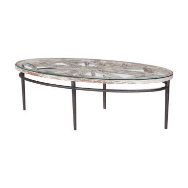 Tisch Oval Farmhouse Coffee Table