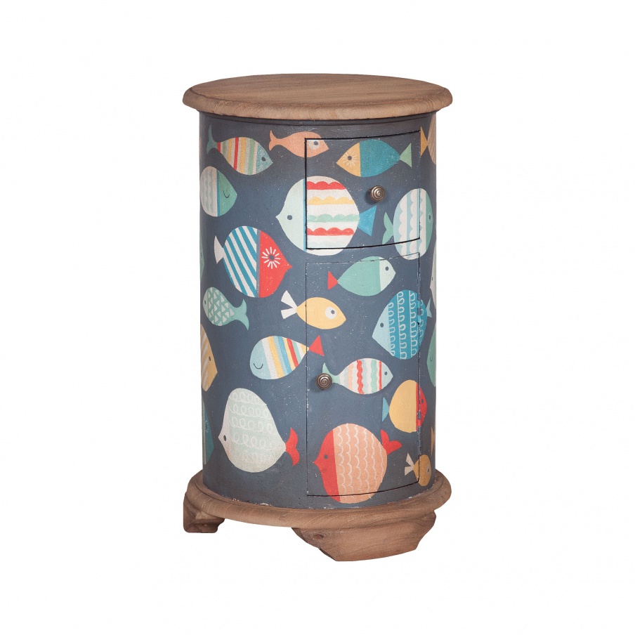Kommode Round Chair Side Chest Guild Master